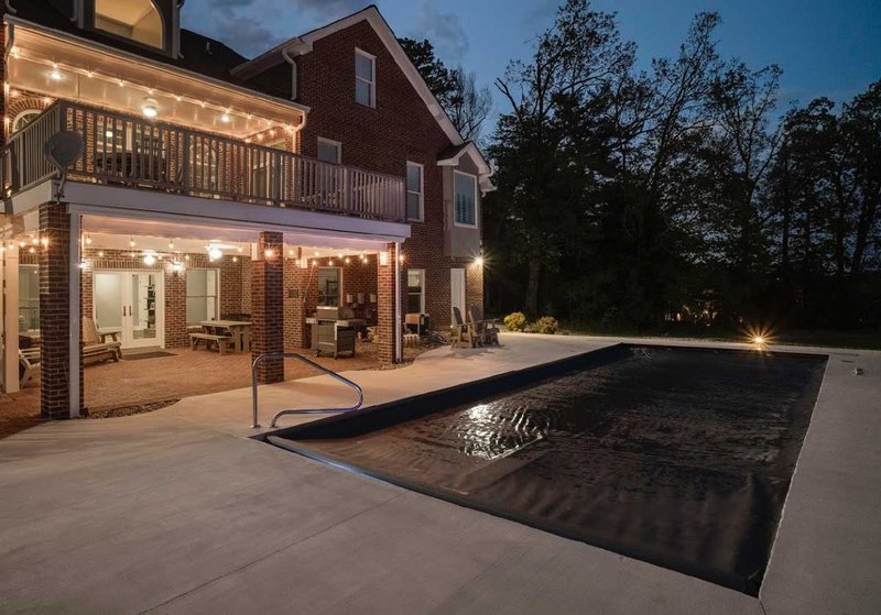 Latham Astoria 12 fiberglass pool installed