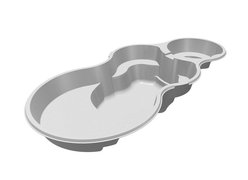 Latham Axiom 12 Deluxe fiberglass pool dimension diagram