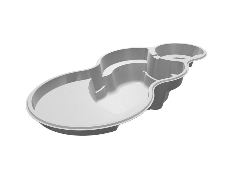 Latham Axiom 14 Deluxe fiberglass pool dimension diagram