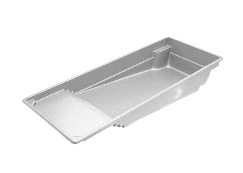 Latham Corinthian 16 empty fiberglass pool shell
