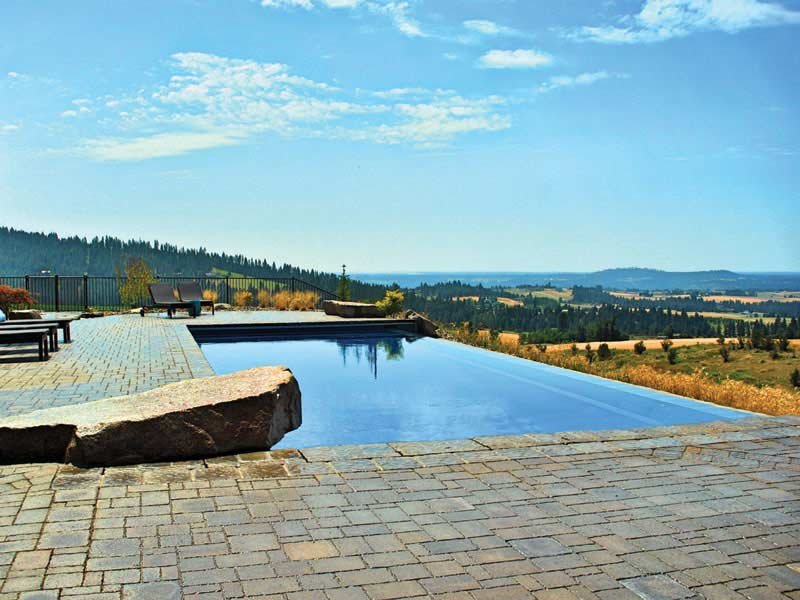 Latham Monaco fiberglass pool installed