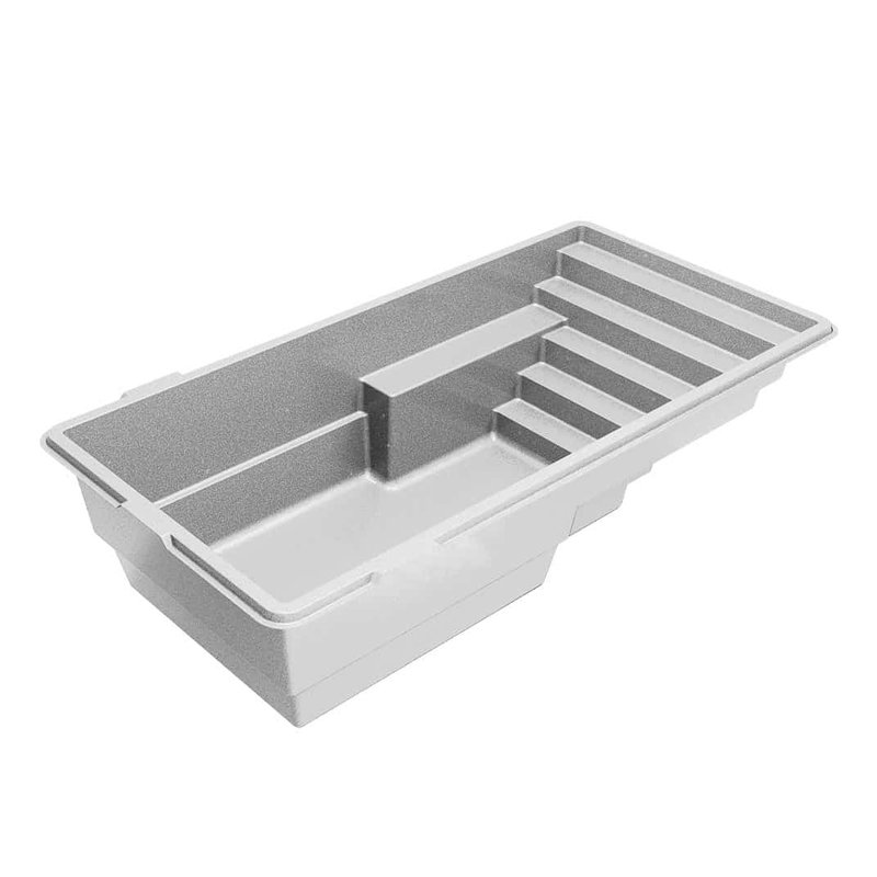 Latham Milan 10.20 empty fiberglass pool shell
